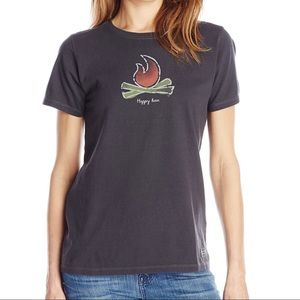 Life Is Good Crusher Tshirt • Campfire Happy Hour
